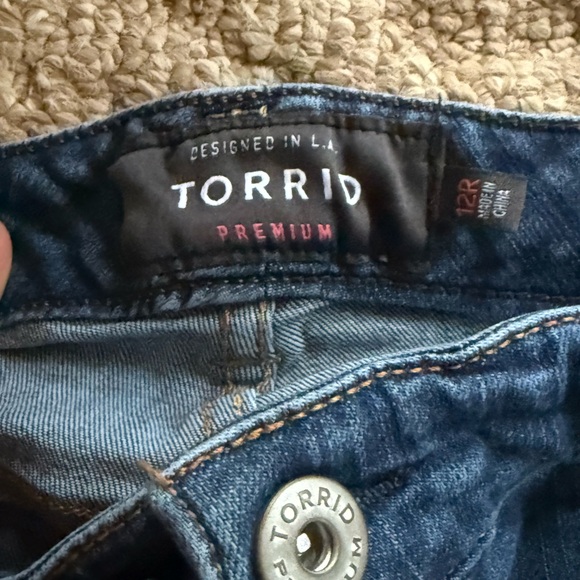 Torrid Premium Dark Blue Boyfriend Jeans - Picture 3 of 3